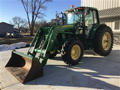 2010 John Deere 6430 Premium MFWD Tractor W/673 Loader 