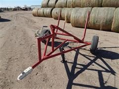 Shop Built Single Round Bale Mover/retriever 