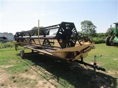 New Holland 994 25' Draper Header With Trailer 