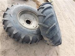 Valmont/Valley 14.9-24 Tires On Galvanized Rims 