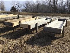 16’ Wooden Feed Bunks 