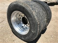 445/50R22.5 Super Single Truck Tractor Tires/Rims 