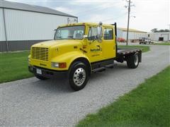 2001 International 4700 Low Profile Flatbed Truck 