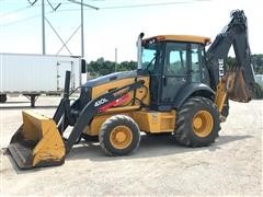 2015 John Deere 410L 4x4 Loader Backhoe W/ Extendahoe 