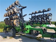 2008 Wil-Rich 10K 40' Strip Till Tool Bar With RedBall Striptill Liquid Units 