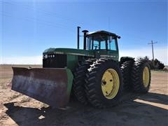 1982 John Deere 8850 4WD Tractor W/Blade 