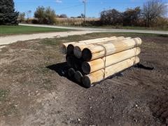 2017 White Pine 11.5" X 8' Log Cabin Logs 