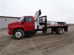 2006 Chevrolet Kodiak C7500 Flatbed Boom Truck 