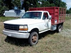 1995 Ford F350 4WD Regular Cab Flatbed Dually 
