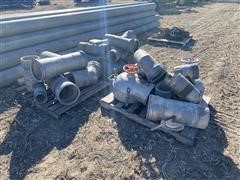 Assorted Aluminum/Galvanized Irrigation Pipe Fittings 