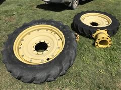 Goodyear 380/80R38 Tractor Front Duals & Spacers 
