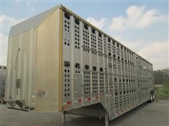 1999 Merritt Gold Line T/A Livestock Trailer 