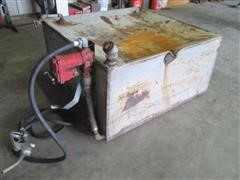 250 Gallon Square Fuel Tank W/12 Volt Pump 