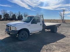 2005 Ford F350 Super Duty 4x4 Dually Flatbed Pickup 