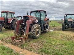 Case IH MXU130 MFWD Tractor W/Loader (FOR PARTS ONLY) 