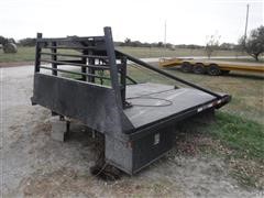 11 1/2' Flatbed W/ Gin Poles, Winch & Rolling Tailboard 