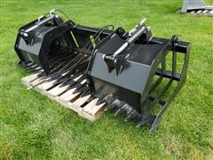 2018 Brute 84" Rock & Brush Grapple Skid Steer Attachment 