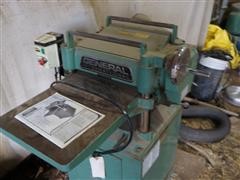 General International 30-125CE M1 15" Planer And Vacuum Collection 