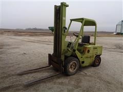 1970 Clark Powerlift C500 Y55 2 Stage Mast Forklift 