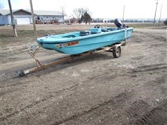 1976 Lund 315 Deluxe Fiberglass Boat & Trailer 
