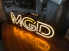MGD Double Script Neon Sign 