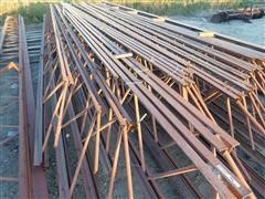 Red Iron Steel Trusses 
