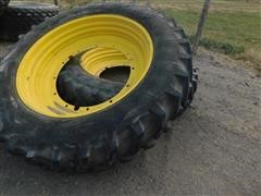 Firestone 16.9R46 Tires On JD Rims 