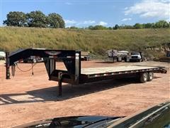 2003 H&H 8’ X 30’ T/A Gooseneck Flatbed Trailer 