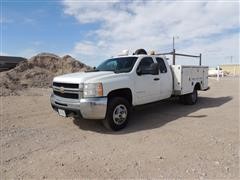 2008 Chevrolet K-3500 4x4 Extended Cab Service Truck 