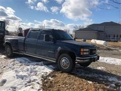 1996 GMC Sierra 3500 4x4 Dually Crew Cab Pickup 