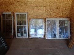 5 - Vinyl Double Pane Windows With Lattice Inserts Various Style 