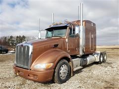 2013 Peterbilt 386 T/A Ultra Cab Truck Tractor 