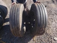 2019 Bridgestone R-284 295/75R 22.5 Steer Truck Tires/Rims 