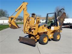 1998 Case 560 Compact Trencher Backhoe W/Blade 