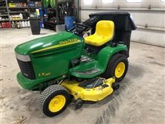 John Deere LX280 Lawn Tractor W/ Bagger & Snow Blade 