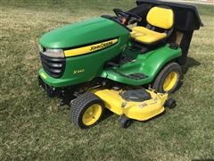 2010 John Deere X340 Lawn Tractor W/ 54” Deck & Bagger 