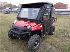 2012 Polaris Ranger 800 Crew 4X4 Utility Vehicle With Manual Dump Box 