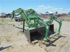 John Deere 280 Quick Attach Loader With Bucket And Grapple 