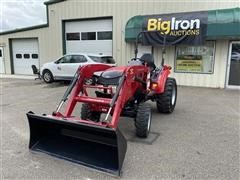 2017 Mahindra 1533 4WD Compact Utility Tractor W/Loader 