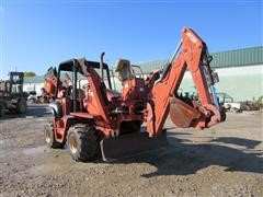 2001 Ditch Witch RT 70 H Back Hoe Trencher With Blade And Vibrating Plow 