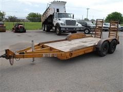 1983 Carrier King 800 T/A Flatbed Trailer 