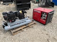 2017 Iron Horse Air Compressor & Honda EX3300S Whisper Quiet Generator 