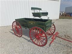 Latham Coachworks Custom High Wheel Buckboard Wagon 