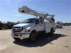 2006 Ford F750 Extended Cab Bucket Truck 
