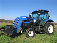 2006 New Holland TS100A 2WD Tractor W/ Front End Loader 