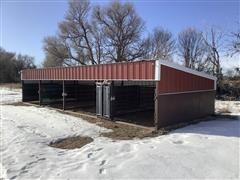 Shop Built Portable Calving Shed 