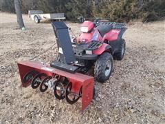 1996 Polaris Explorer 400 ATV W/Snow Blower 