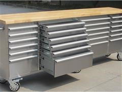Siebel Manufacturing Roller Tool Bench 