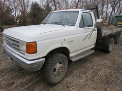 1991 Ford F350 4X4 Flatbed Pickup 