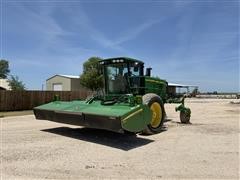2012 John Deere R450 Self Propelled Windrower w/ 995 Header 